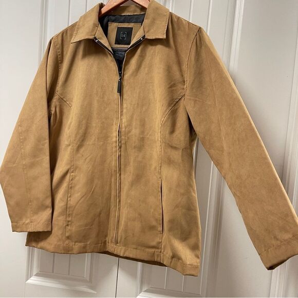 Vintage Oversized Faux Suede Jacket Tan – S - Picture 4 of 13